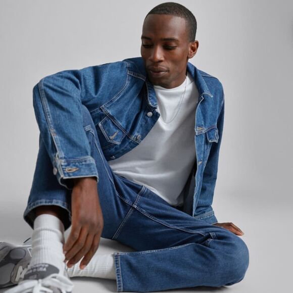 Everlane The Denim Jacket in Classic Blue Wash Men’s Size Medium - Picture 1 of 9